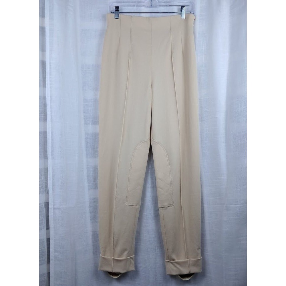 Escada Margaretha Ley Vintage 80s 8 Beige Wool Equestrian Riding Pants Germany